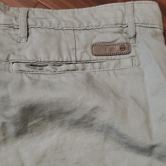 AG Adriano Goldschmied Light Green Flat Front Shorts - Picture 10 of 11